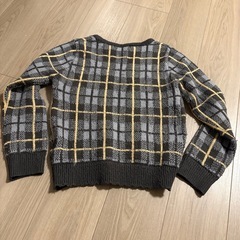 レディース　MAJESTIC LEGON ニット　
チェック柄セーター フリーサイズの画像