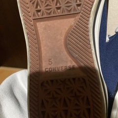 中古品　converse ハイカットネイビー　24cmの画像