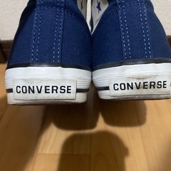 中古品　converse ハイカットネイビー　24cmの画像