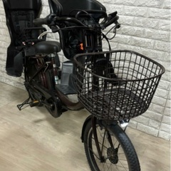 ✨美品✨室内保管✨ヤマハ パスバビー 電動自転車 大容量8.7Ah 子供乗せ  🌈新基準🌈0904の画像