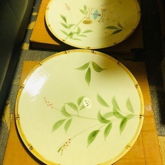 手作り、大皿、2枚セットの画像