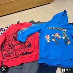 ユニクロ　裏ボアスウェットパンツ　ズボン　パーカー　トレーナーセット　140の画像