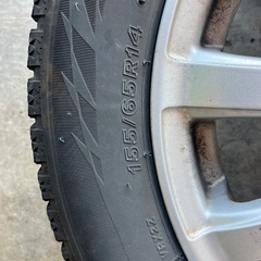 14インチアルミホイール＋ブリヂストン ブリザック VRX2 スタッドレス付き　4本セットの画像