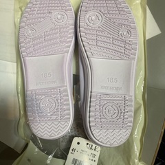 新品未使用　上靴　白18.5cmの画像