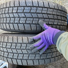 バリ山　プリウス　15インチ　スタッドレスPCD100 5穴　+40 6.5Jの画像