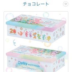 未開封ディズニー　ダッフィー＆フレンズ20周年 カラフルハピネス　チョコレート缶の画像