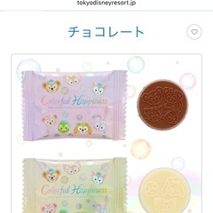 未開封ディズニー　ダッフィー＆フレンズ20周年 カラフルハピネス　チョコレート缶の画像