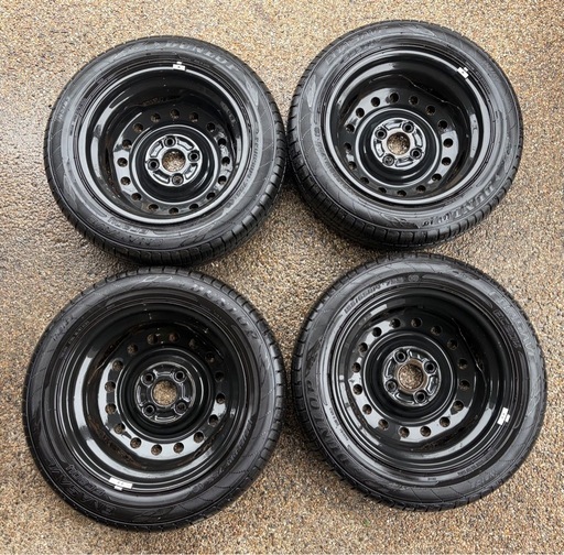 155/65  R14  
ミライース　純正タイヤホイール 4本セット　 24年製ダンロップエナセーブ８部山タイヤ付　LA350S 　