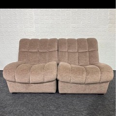 コスガ セパレート式モダンソファ 2人掛け 1人掛け×2　ブラウンの画像