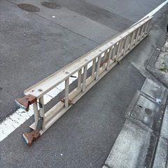 アルミ製2連はしご　伸縮タイプの画像