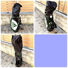 adidas アディダス　ゴルフバック　TaylorMadeゴルフクラブ　13本の画像