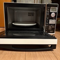 オーブンレンジ　HITACHI MRO-RT5 ターンテーブルの画像