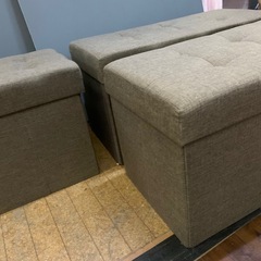 ボックスソファ　折り畳み　収納の画像
