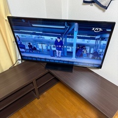 オリオン　液晶テレビ(39インチ)テレビ台セットの画像