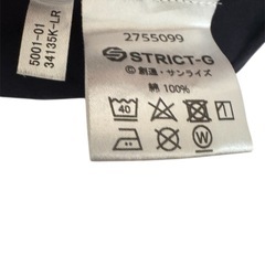 STRICT-G ガンダム Tシャツ Lサイズ ネイビーの画像