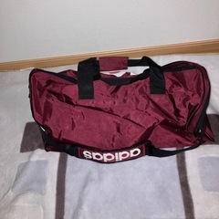 中古☆90年代 大容量　アディダス ドラムバック エンジ色の画像
