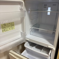 シャープ 冷蔵庫 137L ホワイト SJ-D14C-W 小型 2ドア つけかえどっちもドアの画像