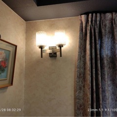 レトロな壁付け照明器具④の画像