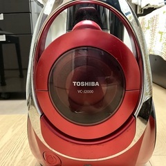 東芝製キャニスター掃除機 (赤)VCJ-2000の画像