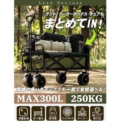 アウトドアワゴン 新品 キャリーワゴン　ブレーキ付　キャリーワゴン 耐荷重250kgの画像