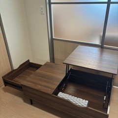 ニトリ・ローテブル（収納つき）の画像