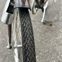 昭和レトロなブラウン 24インチ シティサイクル　の画像