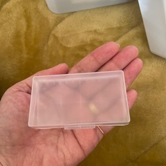 手のひらサイズクリアケースの画像