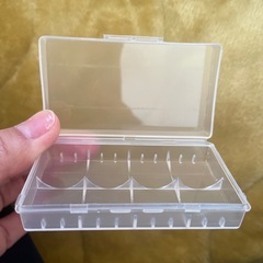 手のひらサイズクリアケースの画像