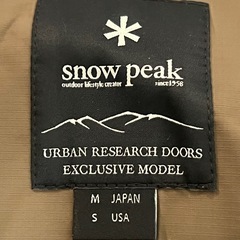 snow peak URBAN RESEARCH DOORS アウター Mの画像