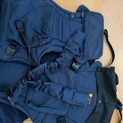 【美品】napnapふたご抱っこ紐ネイビーの画像