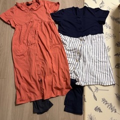 マタニティパジャマ　2セット　Mサイズ　Lサイズ　半袖　長ズボンの画像