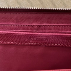 coach コーチ　長財布　ピンクの画像