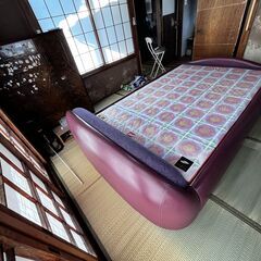 ジャパンライフ ベッド ロイヤルジキゴールド ダブルサイズ　磁気マットレスの画像