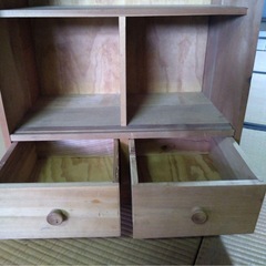 【無垢】アンティーク　本棚　飾り棚　大正　昭和の画像