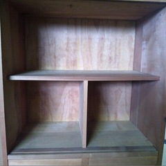 【無垢】アンティーク　本棚　飾り棚　大正　昭和の画像