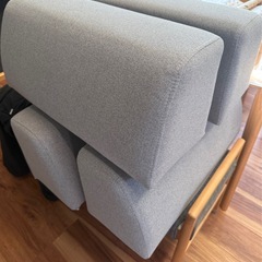 ソファ　セット　グレーの画像