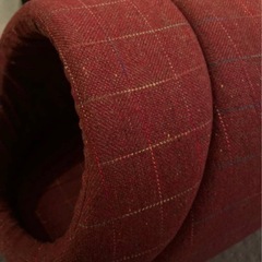 【未使用】ペットハウス　赤エンジチェックの画像