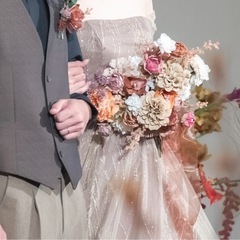 造花ウェディングブーケ・ブートニアの画像