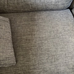 グレー 3人掛けニトリ ソファ Nポケット 布張りの画像