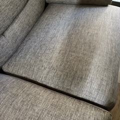 グレー 3人掛けニトリ ソファ Nポケット 布張りの画像