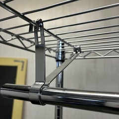 【リユース☆エコちょっぷ】スチールラック　ハンガーの画像
