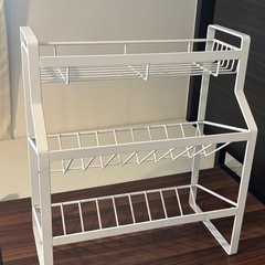 ミニ3段物置　調味料入れなど収納ラックの画像