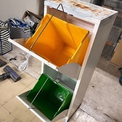 【引き取り限定・0円】業務用ダストボックス／白／非対面可 の画像