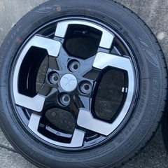 新車外し　三菱超新型デリカミニ純正14インチタイヤホイール4本セット　155/65R14ダンロップエナセーブの画像