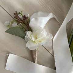 造花ウェディングブーケ・ブートニアの画像