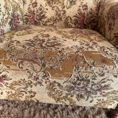 アンティークカリモク　1脚ソファの画像