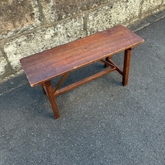 長椅子　木製　アンティーク　ノーブランドの画像