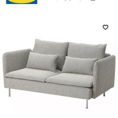 SÖDERHAMN ソーデルハムン ３人掛けコンパクトソファ, ヴィーアルプ ベージュ/ブラウンの画像