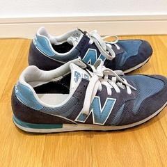 【決定】ニューバランス373　スニーカー　27.5cm ブルー　青の画像