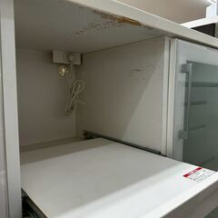 ★リユースのサカイ高崎店★TJ13822  レンジ台 白 H101×D50.5×W88.5 クリーニング済みの画像